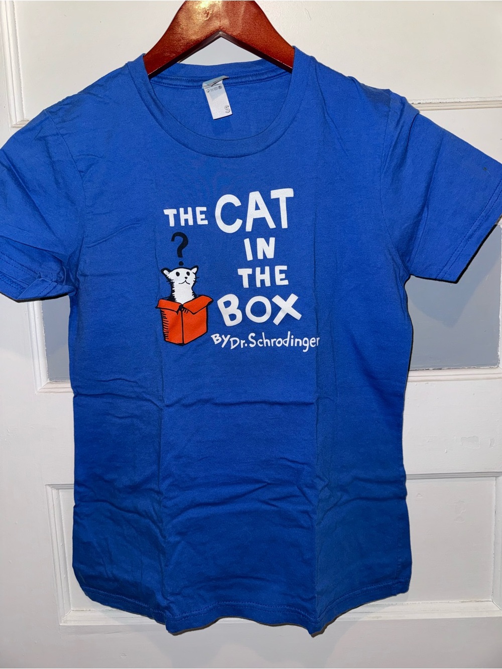 The Cat in the Box Graphic Tee - Blue